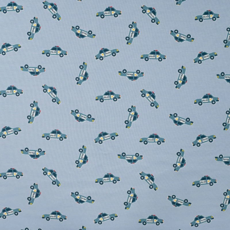 Police patrol ljusblå