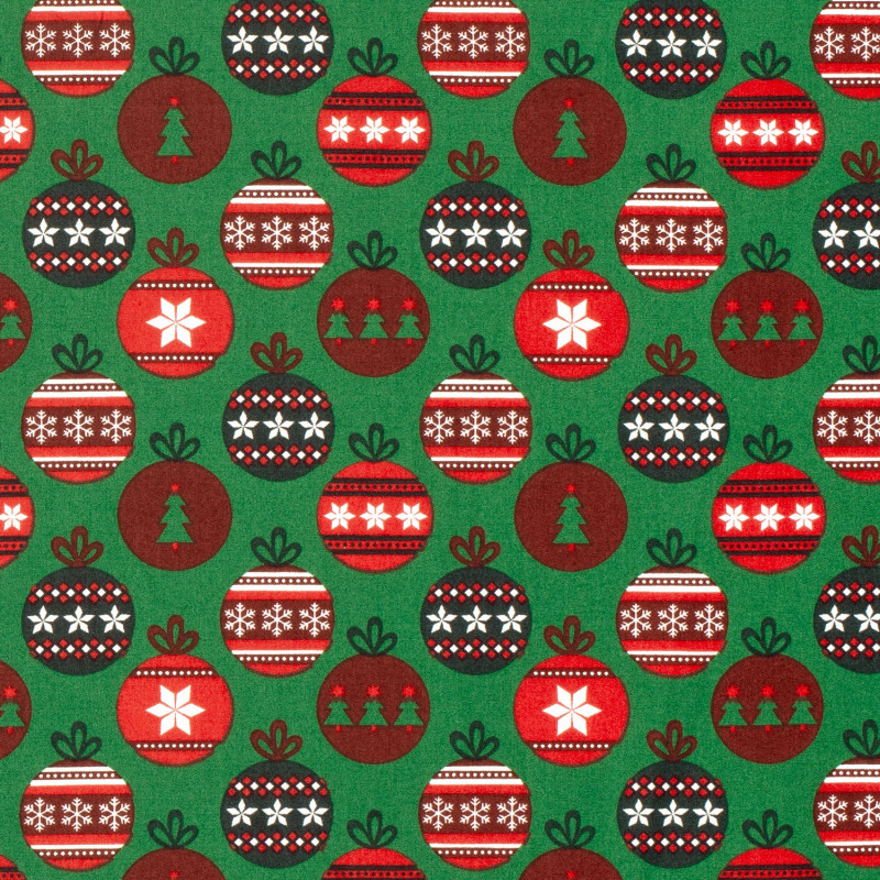 Poplin jul kulor grön