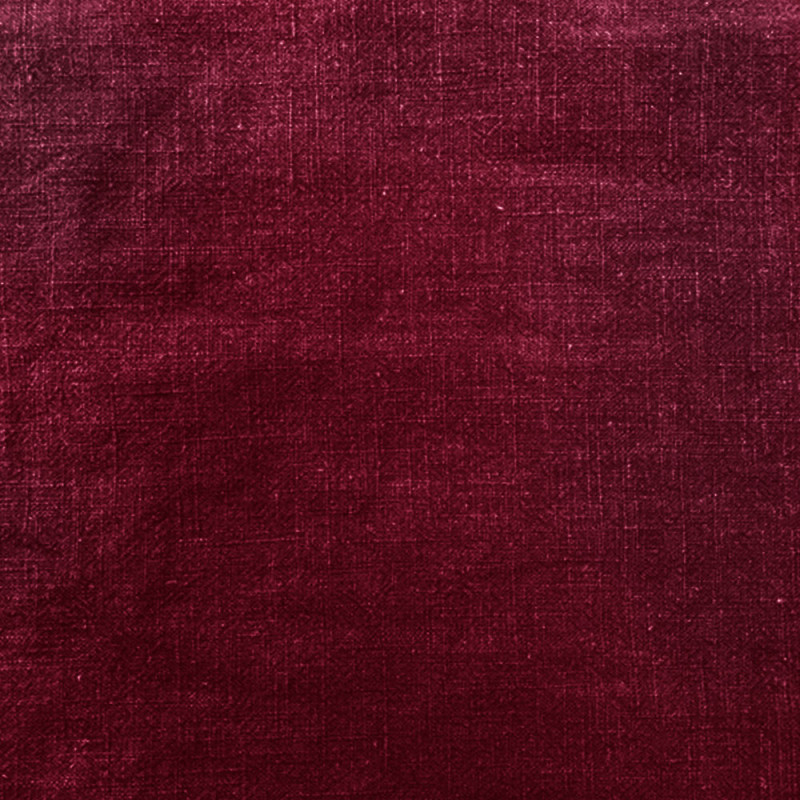 Linen fabric stonewash w red 18