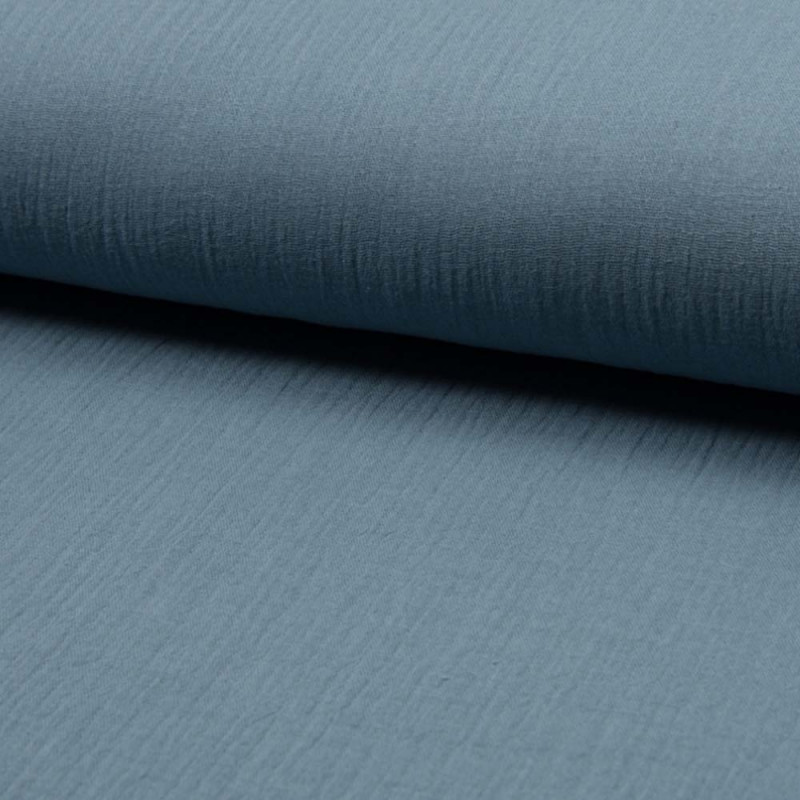 Muslintyg dusty blue