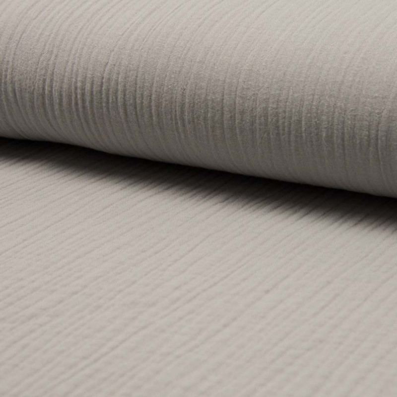 Muslintyg silver grey