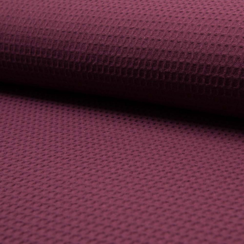 Våffeltyg bordeaux