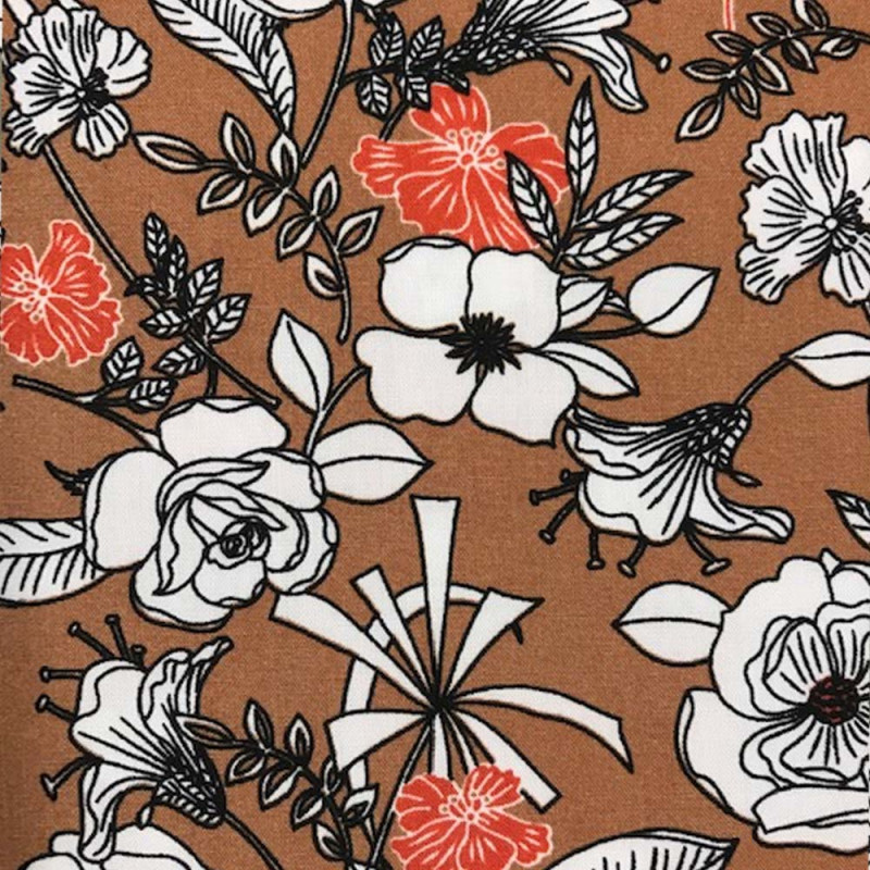 Lillan blomma brun rost