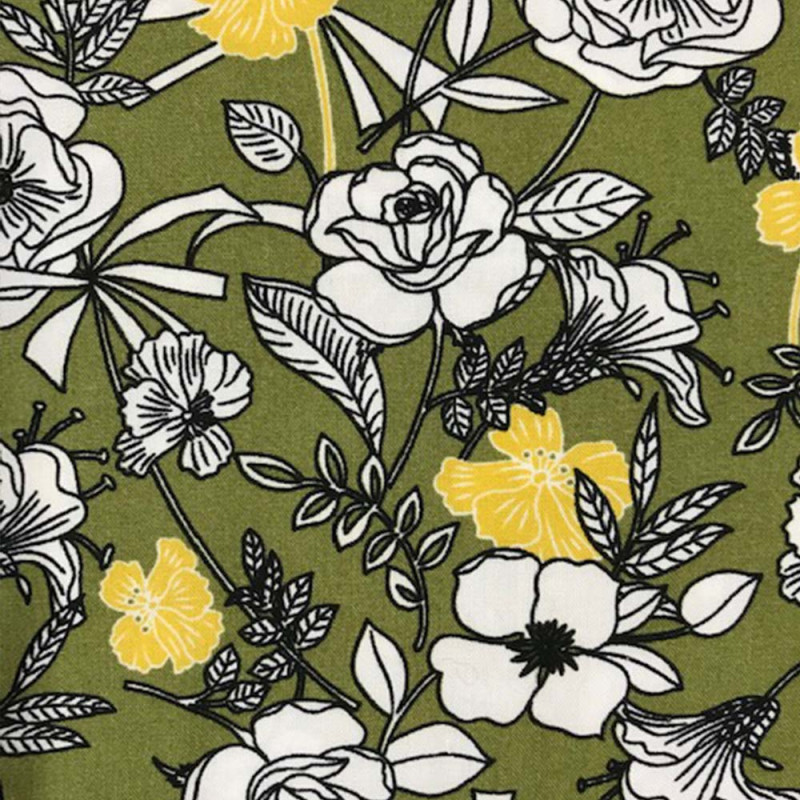 Lillan blomma grön gul