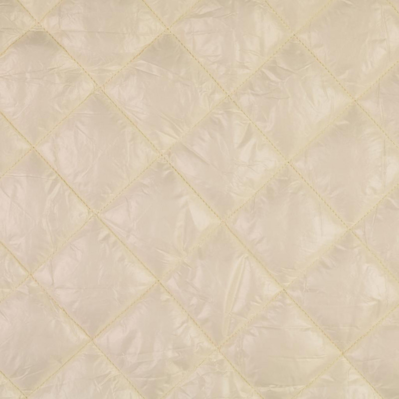 Quilted coating fabric white