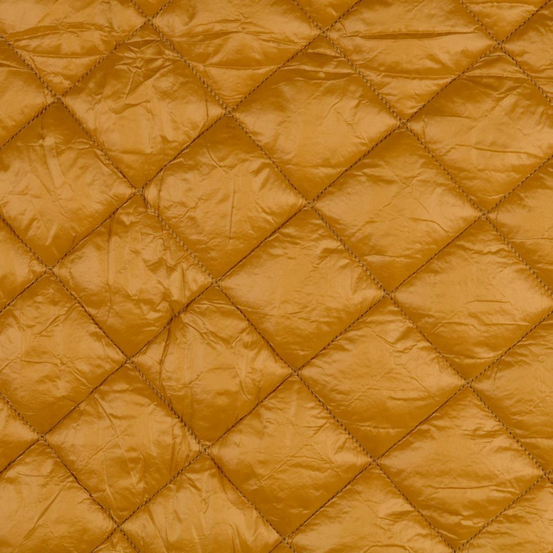 Quilted coating fabric gold