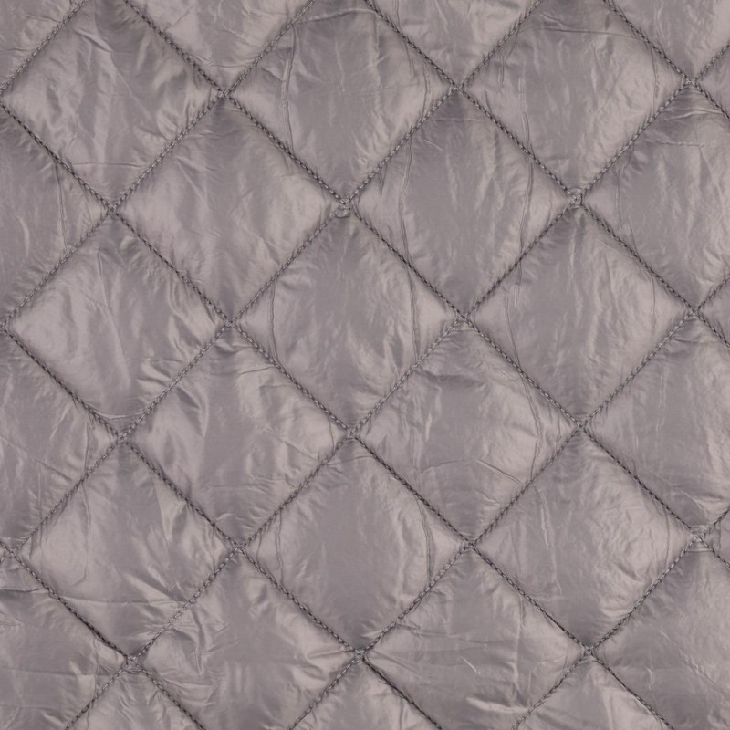 Quilted coating fabric grey