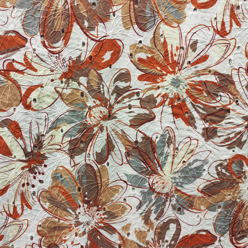 Orange blomster med hål