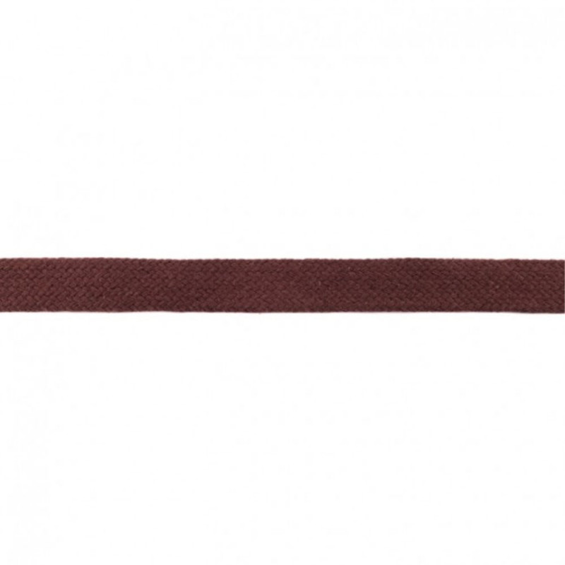 Flat cord 2 cm chocolate