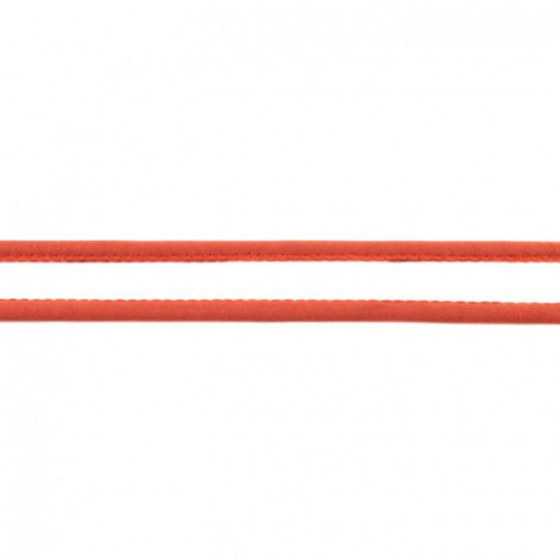 Luxury suede cord brick red