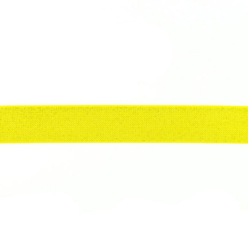 Glitter elastic 2,5 cm yellow