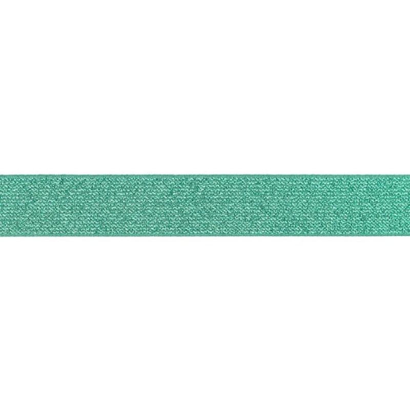 Glitter elastic 2,5 cm old green