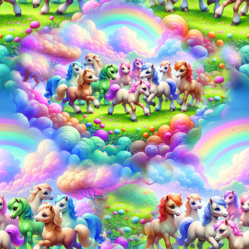 Colorful ponys