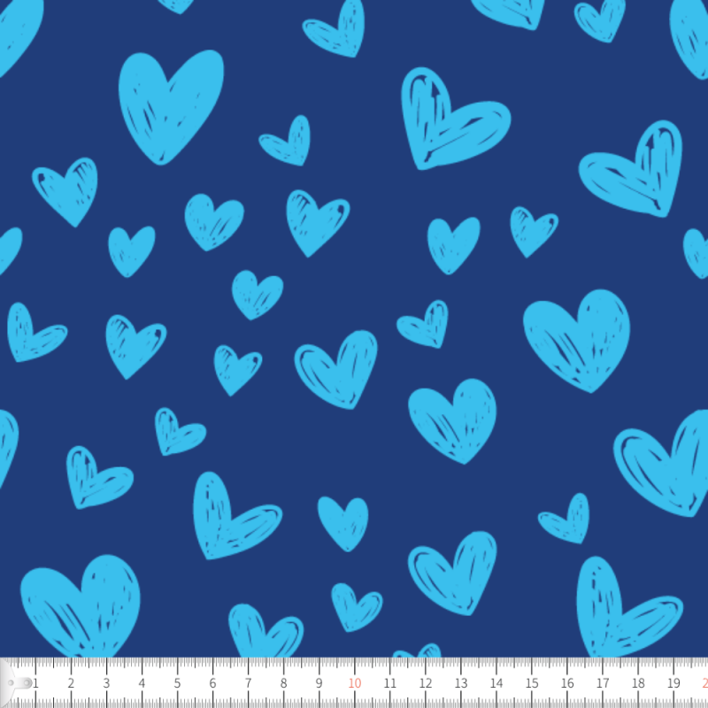 Hjärtströssel blå