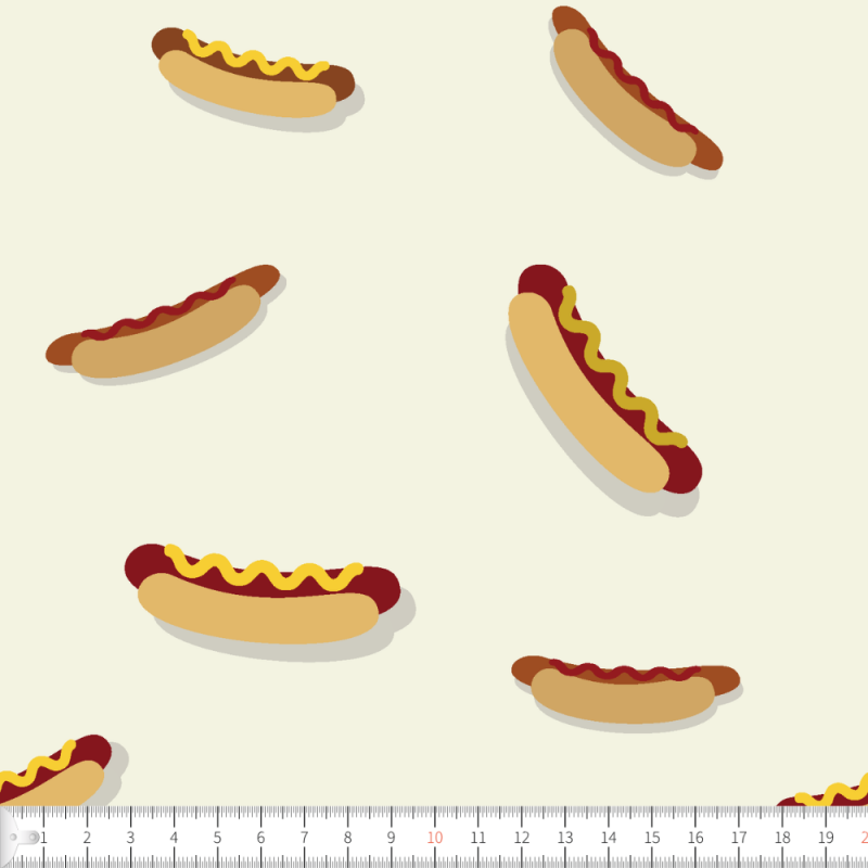 Korv med bröd beige