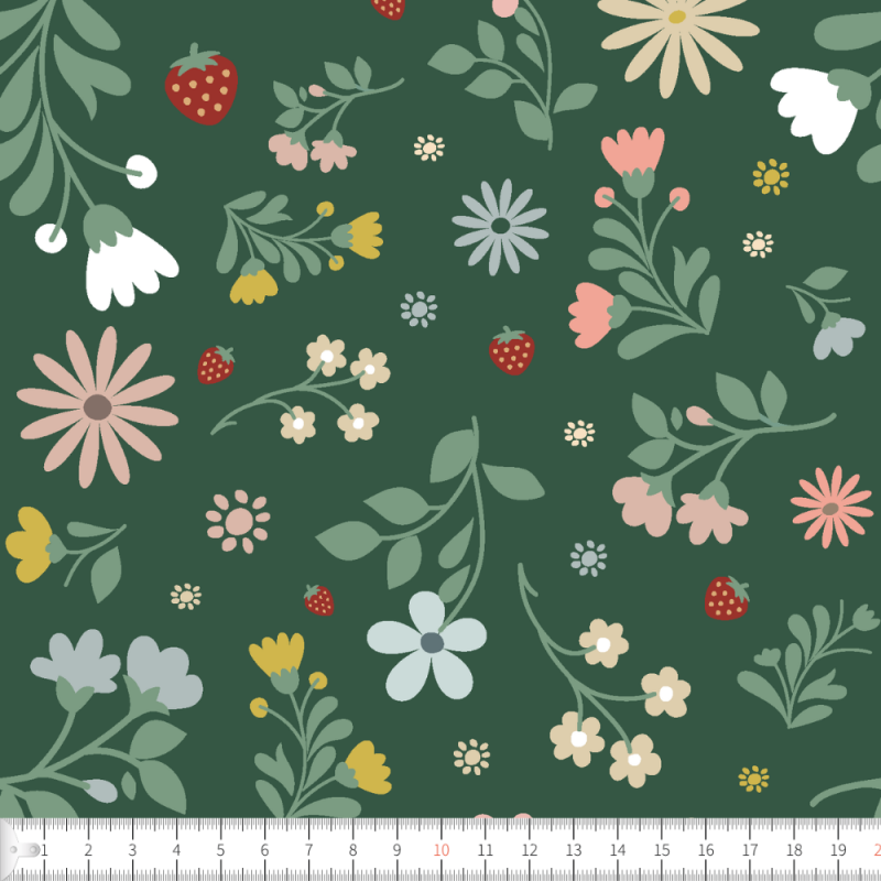 Skandinavisk lustgård grön