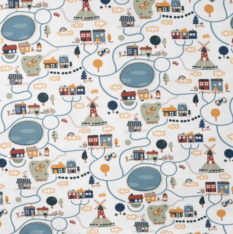 Cykelväg, damm, väderkvarn