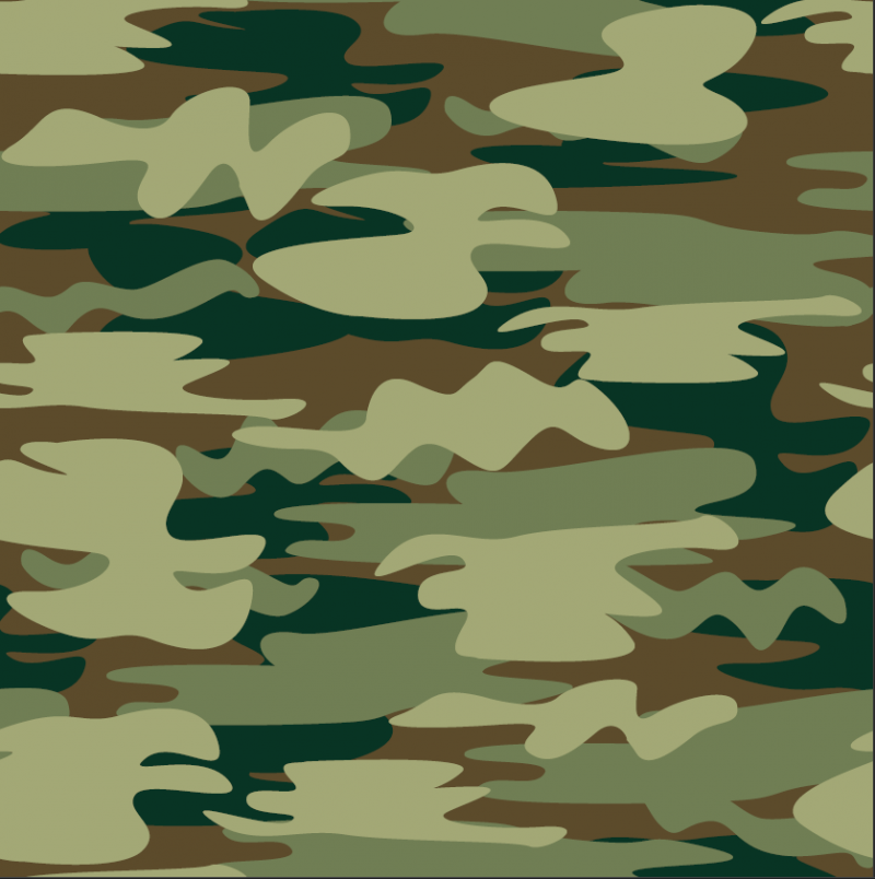 Kamouflage grön svart