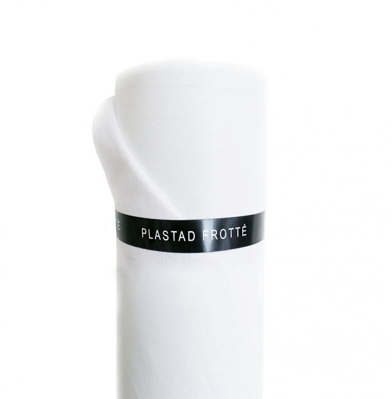 Plastered terry white 150 cm