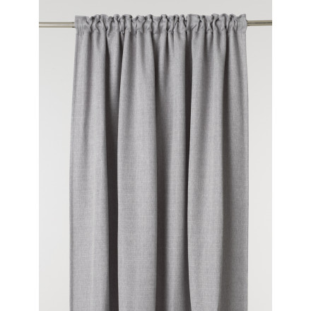 Gardinlängd Gry ljusgrå mörkläggning