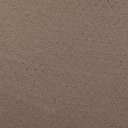 Trikå med hålmönster taupe