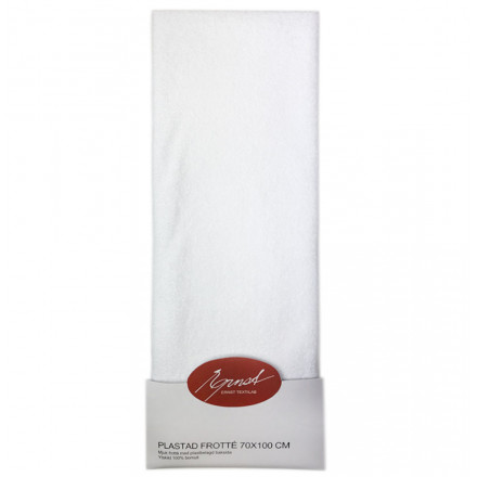 Plastered terry white 70*100 cm