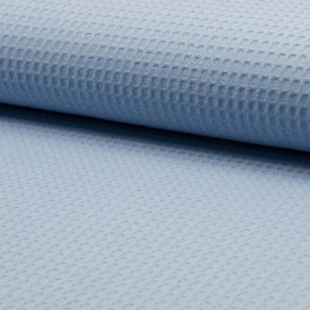 Våffeltyg dusty blue