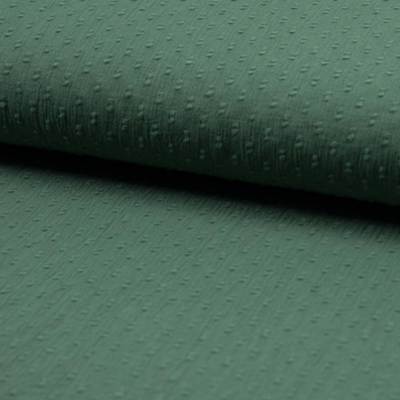 Dobby crincle dusty green