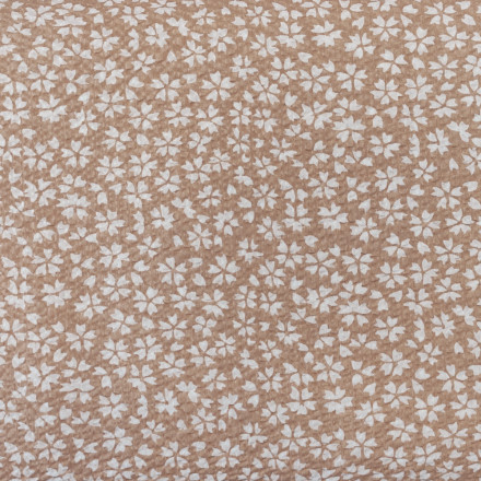 Seersucker blomma beige