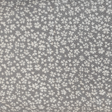 Seersucker blomma ljusgrå