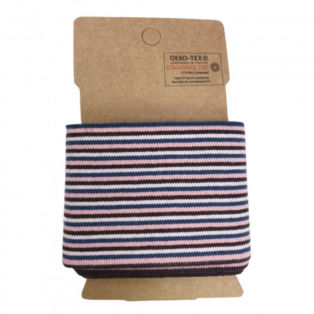 Boord cuffs multistripes pink