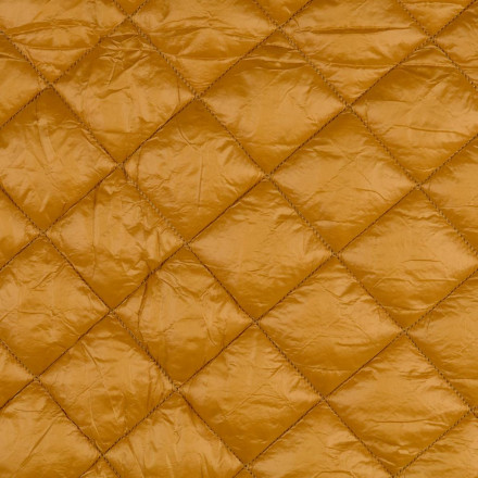 Quilted coating fabric gold