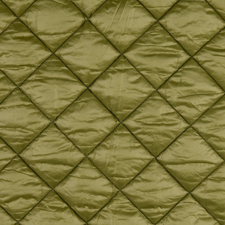 Quilted coating fabric green
