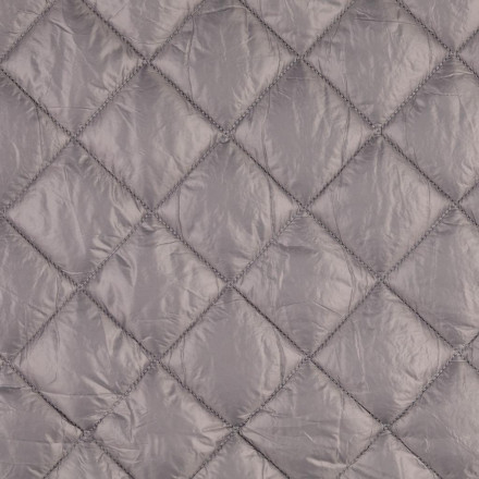Quilted coating fabric grey