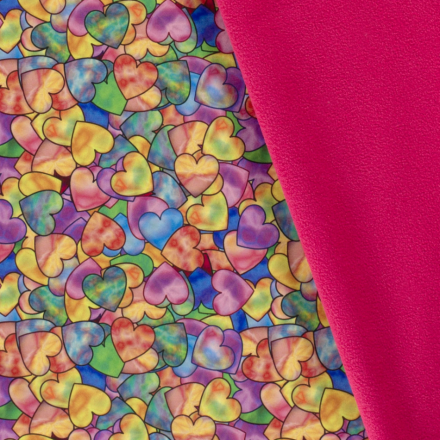 Softshell Hjärta cerise