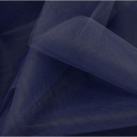 Tyll french navy 150 cm