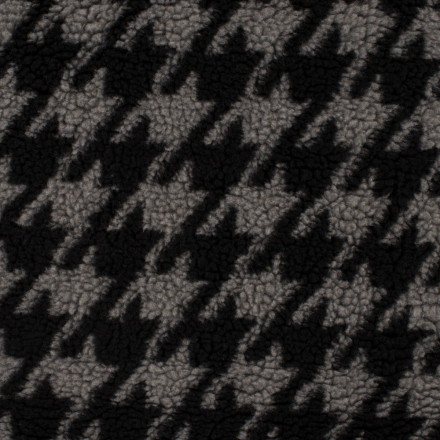 Teddy grå hundtandsmönstrad 