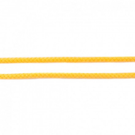 Double woven cord 8 mm yellow
