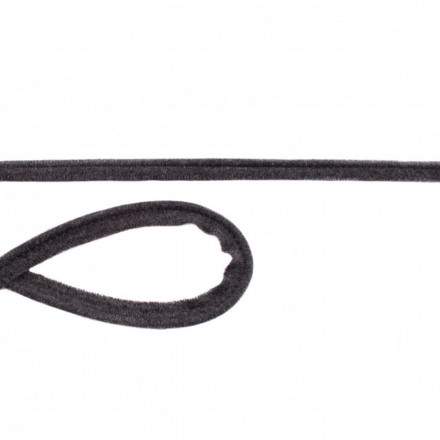 Cotton tricot piping cord dgrey melange