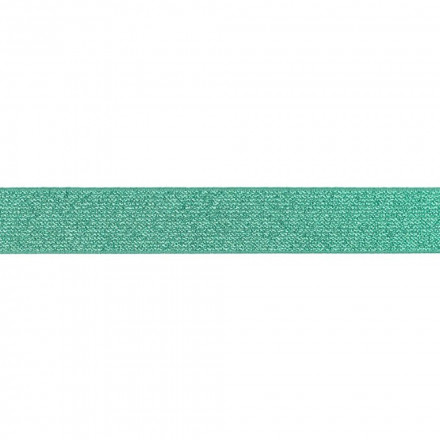 Glitter elastic 2,5 cm old green