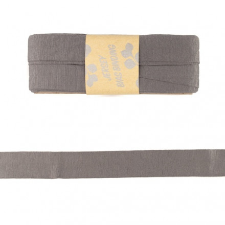 Bias binding in viscose taupe