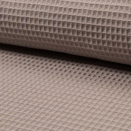Våffeltyg dark taupe
