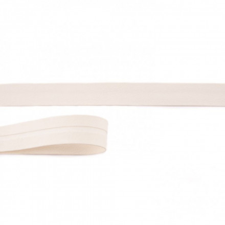 Leather Bias binding ecru