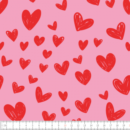 Hjärtströssel rosa