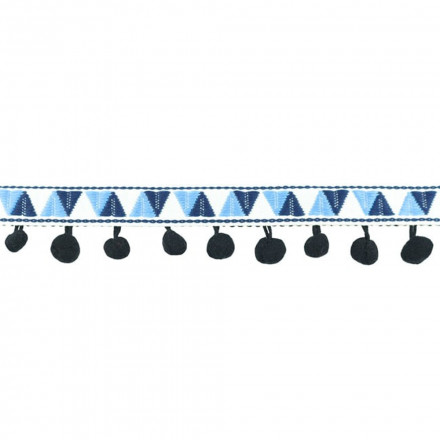 Pom Pom lace Inka black