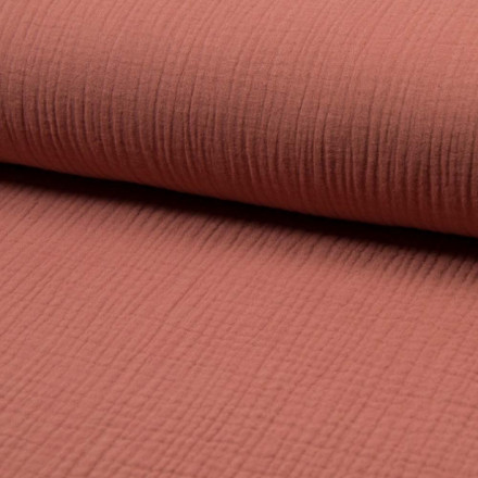 Muslintyg mörk salmon