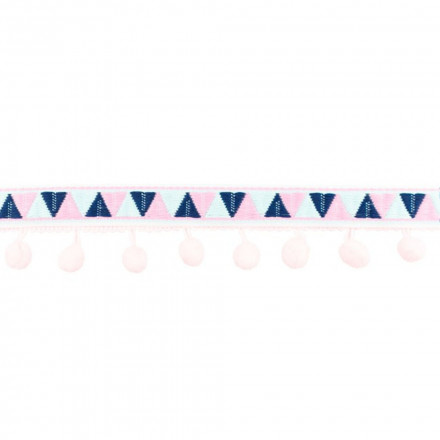 Pom Pom lace Inka pink