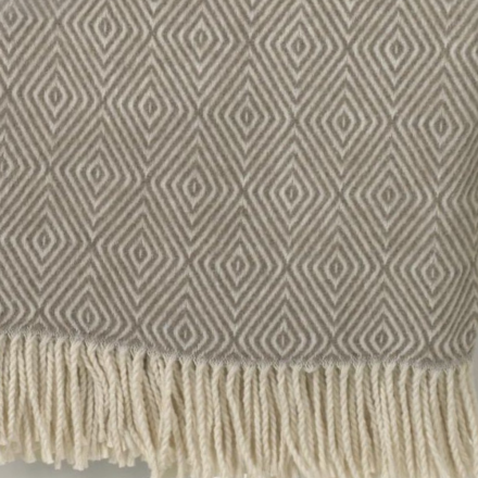 Pläd gåsöga ljusbrun