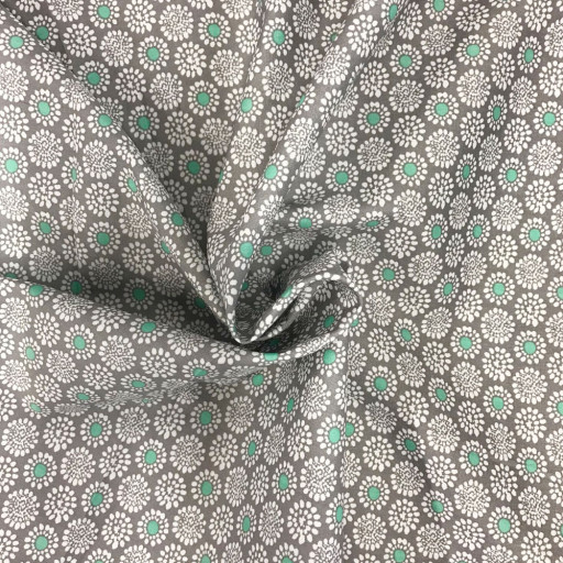 Poplin grey mint