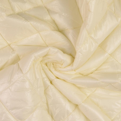 Quilted coating fabric white